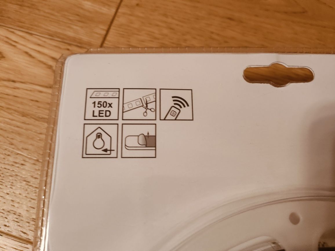 Taśma elastyczna LED 5 m + pilot i adapter sieciowy