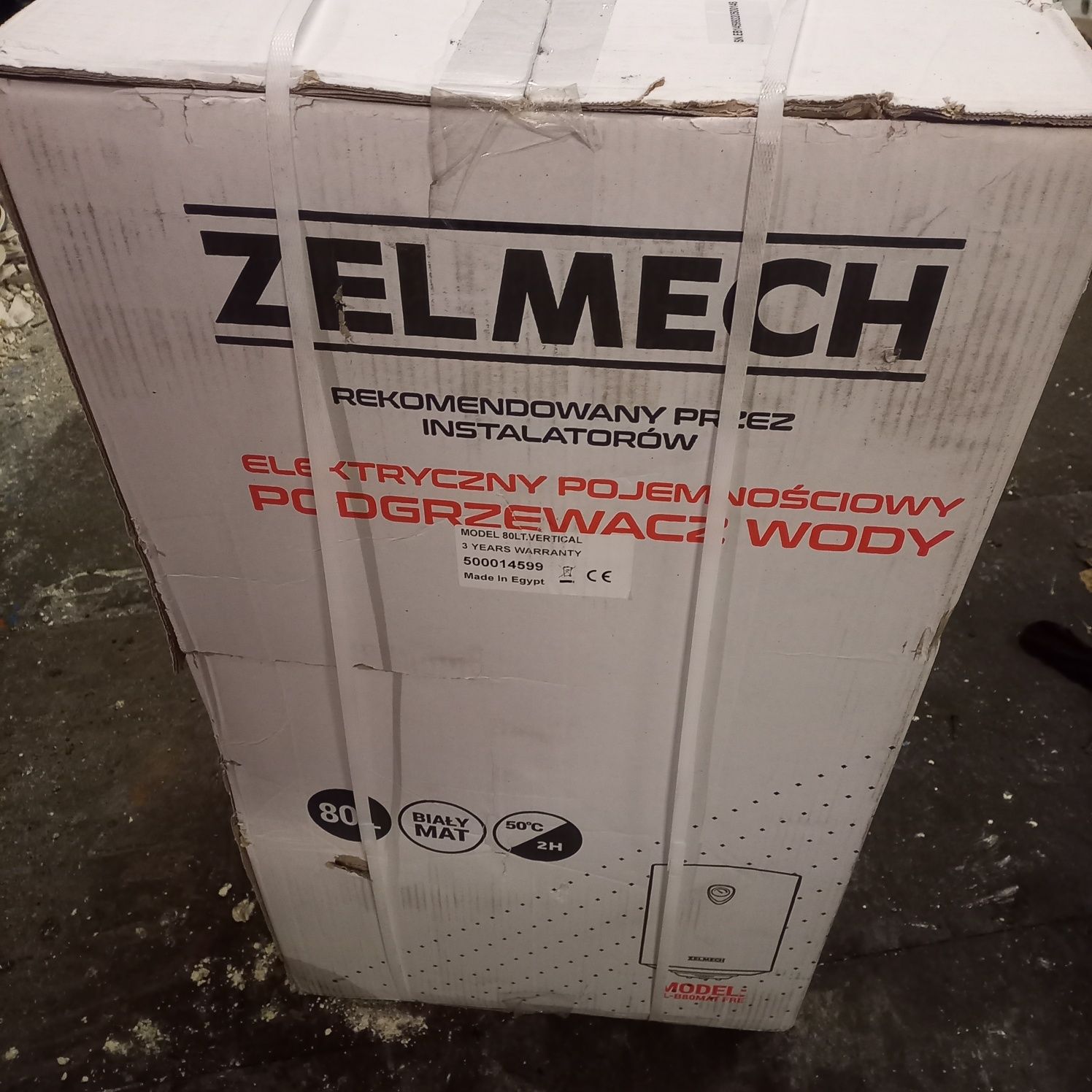 Nowy podgrzewacz wody 50L Zelmech 230v bojler