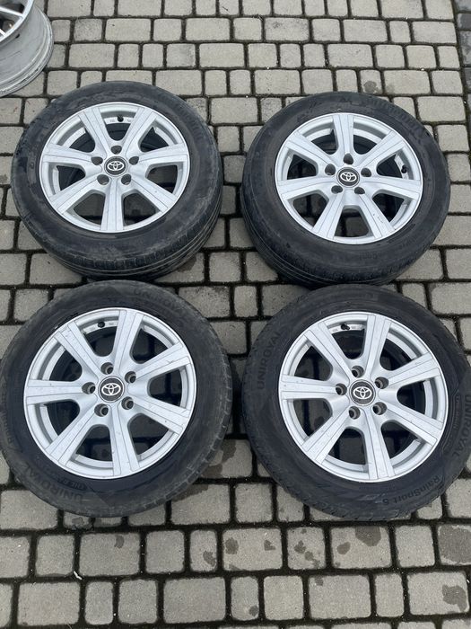 Alufelgi 5x114,3 16 cali Toyota Auris Avensis Corolla opony 205/55/16