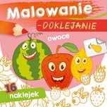 Malowanie doklejanie OWOCE MALOWANKA