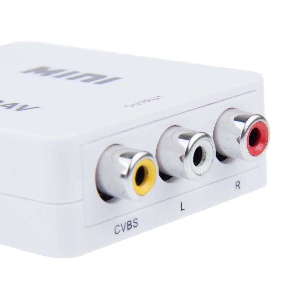 Conversor Adaptador HDMI para AV | Entrada HDMI-Saída AV/RCA (HDMI-AV)