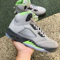 Кросівки Nike Air Jordan 5 Retro Green Bean Grey Джордан рефлектив