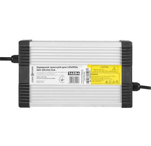 Зарядний пристрій для акумуляторів LiFePO4 24V (29.2V)-14A-336W