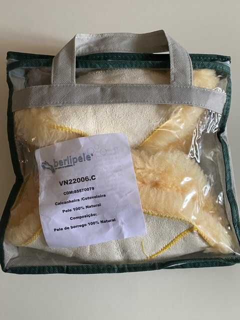 CALCANHEIRAS ANTI ESCARAS em pele de borrego 100% natural