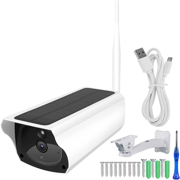 Kamera Solarna zewnętrzna bullet IP WIFI FULL HD USB Gwarancja