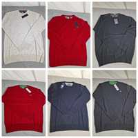 Sweter męski Armani Lacoste Tommy Hilfiger gładki swetry męskie