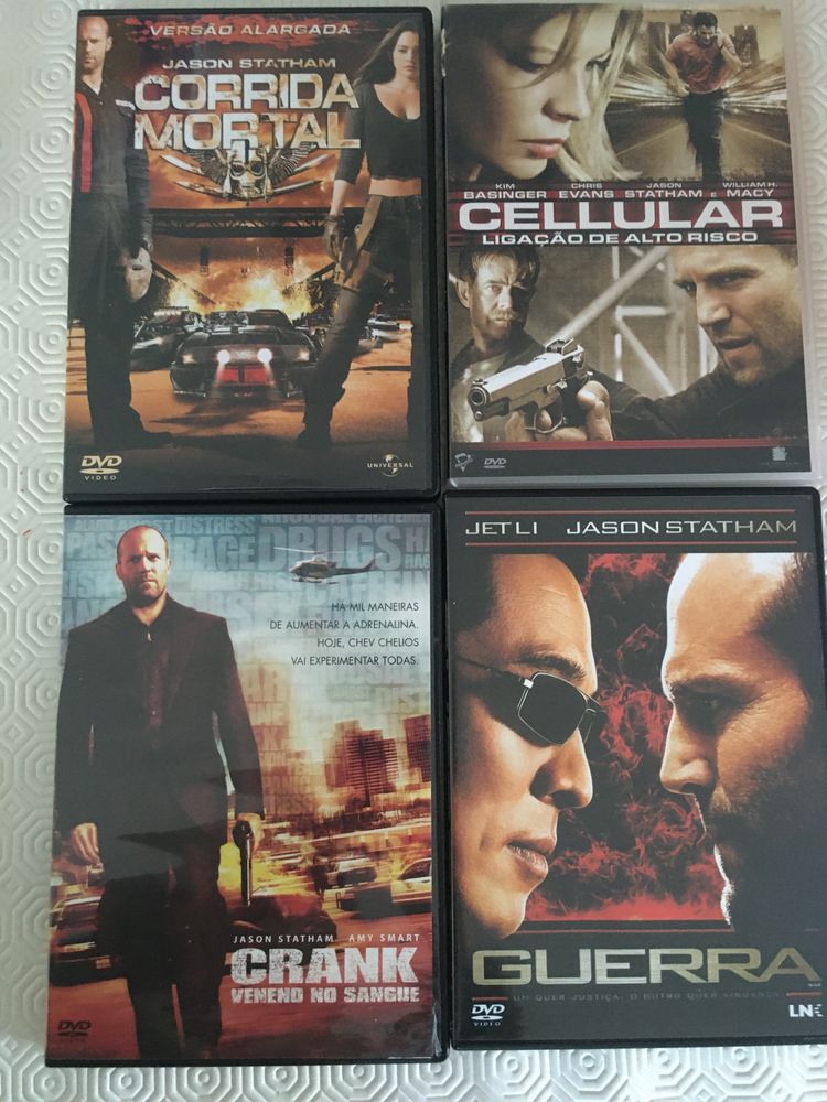 Diversos DVD's com Actor Jason Statham