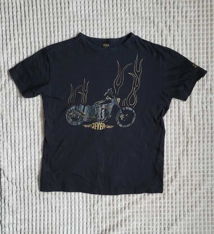 Czarny t-shirt Jever Thunderbike