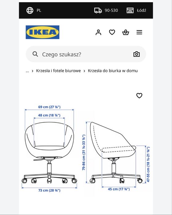 Krzesło obrotowe Ikea