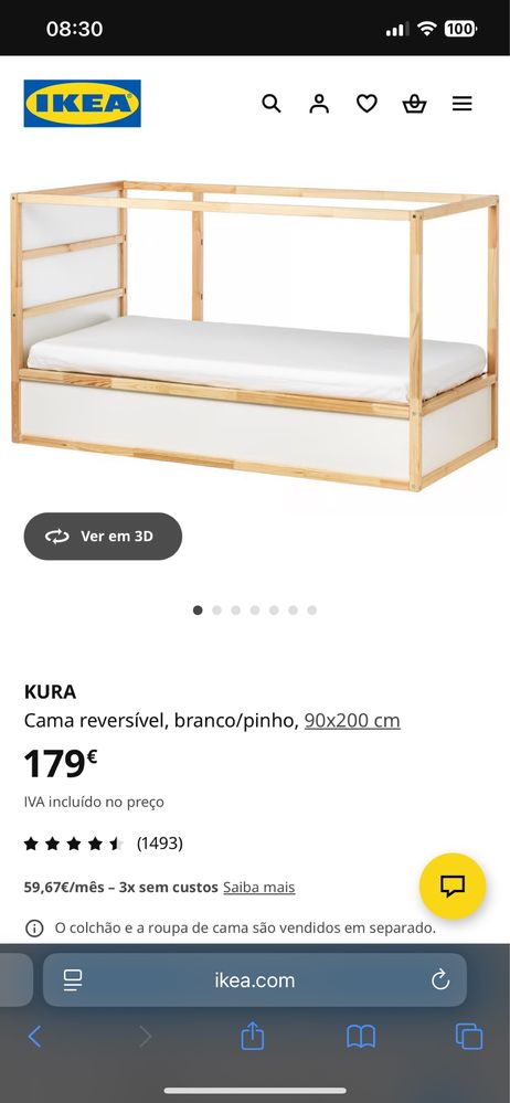 Cama de crianca ikea