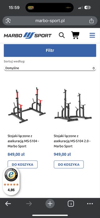 Stojak pod sztange Marbo MS-S104