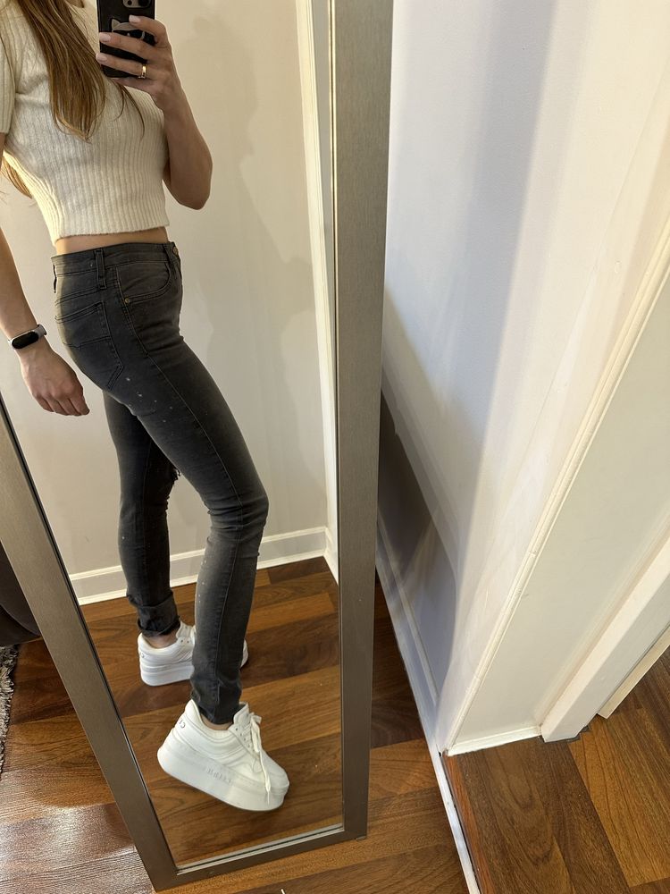 Spodnie jeansy rurki diesel skinzee rozm 28