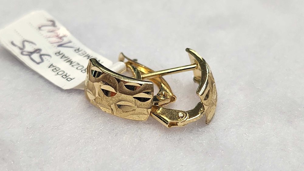 PIĘKNE ZŁOTE KOLCZYKI 585 1,32G Nowe! Best Mobile Lombard Nr.1442