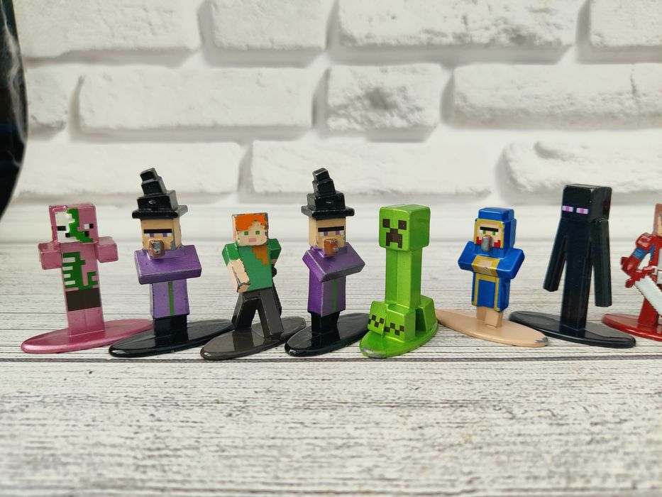 Металеві Фігурки Minecraft Майнкрафт оригінал Mojang