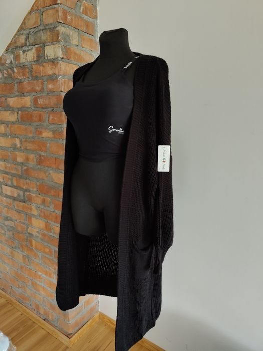 Kardigan,  długi sweter oversize