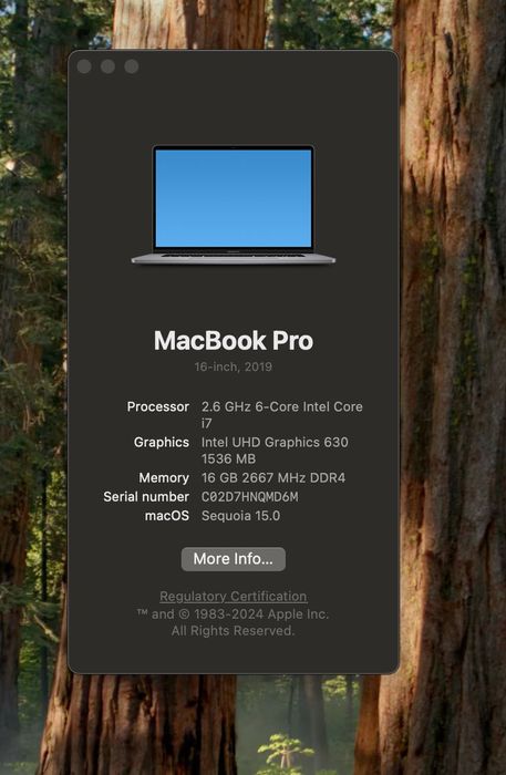 MacBook Pro 2019 16 i7