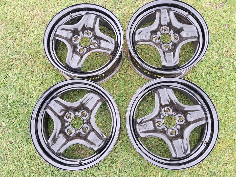 Felgi 15 OPEL 4x100 CORSA D E Strukturalne stalowe czujniki kołpaki