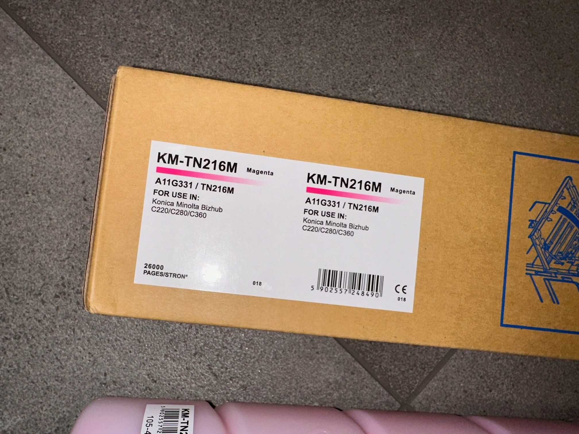 Toner Oryginalny KM TN-214M magenta