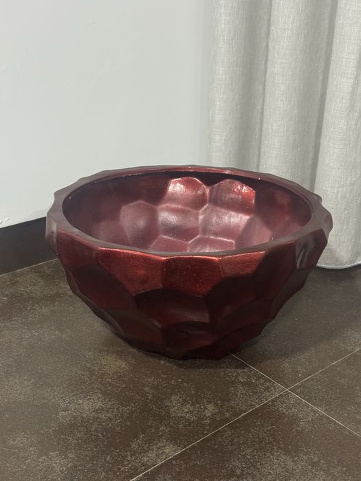 Vaso decorativo vermelho