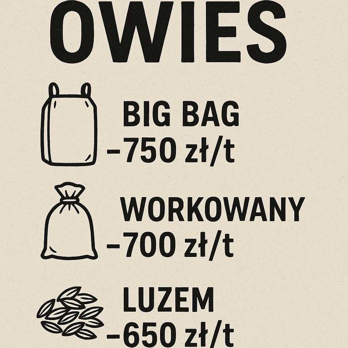 Owies, pszenżyto, pszenica