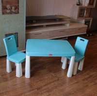 Столик стільчик долоні ігровий набір пластиковий меблі в дитячу стіл