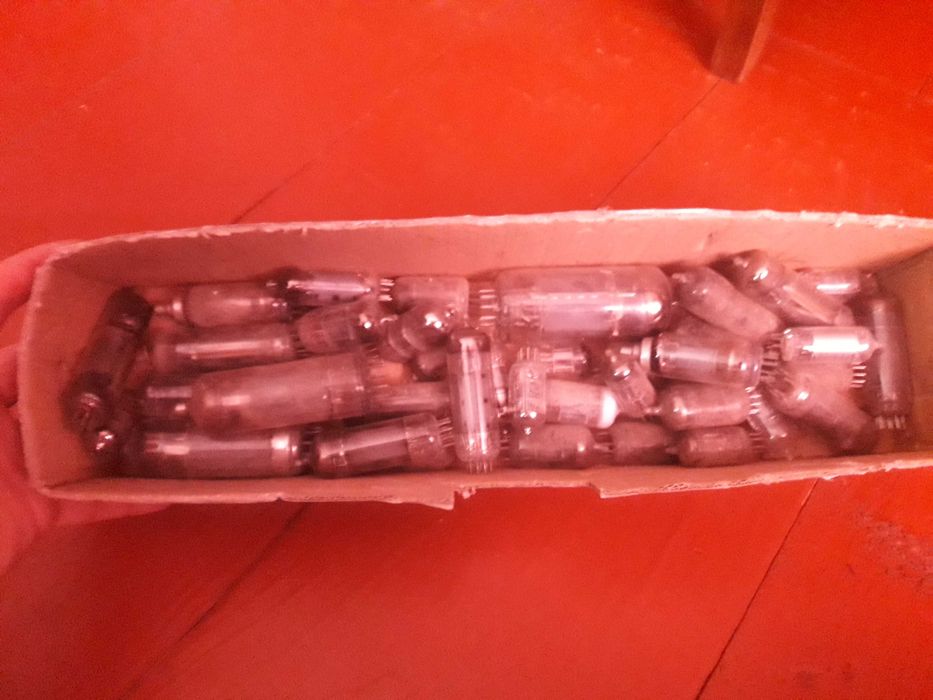 Радіолампи + звукові трансформатори ТВЗ, ТВ-ЗШ