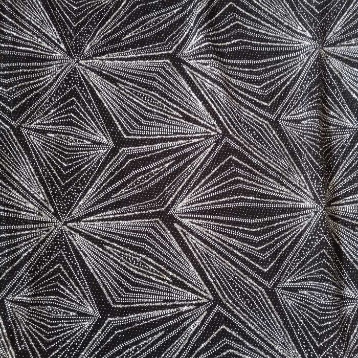 Czarno srebrna wizytowa sukienka r. 44/46