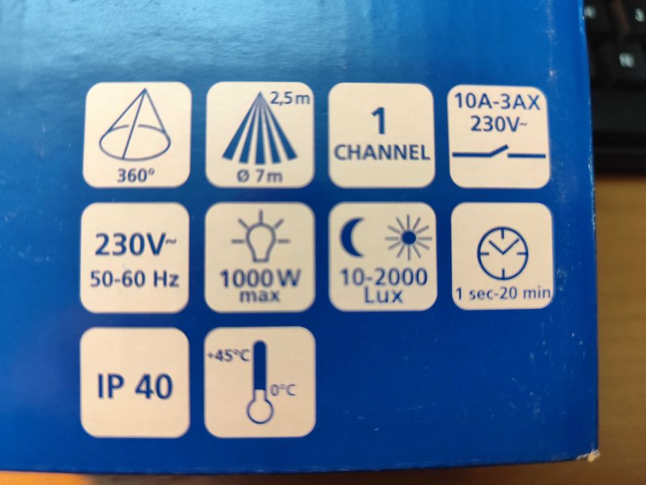 Detetor de Movimentos de Encastrar Theben Luxa 103-360