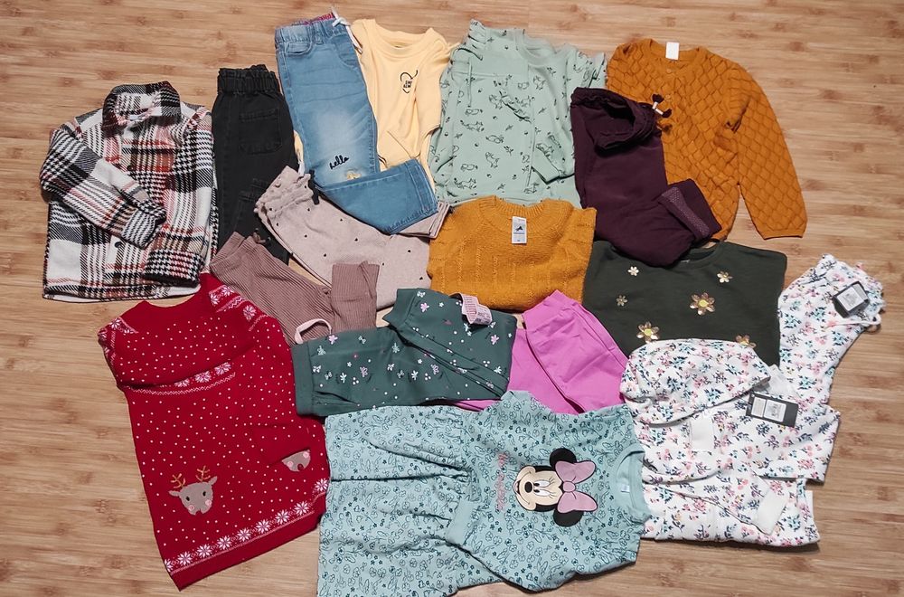 Набір речей на дівчинку, Zara, primark, h&m,  pepco 98-104см