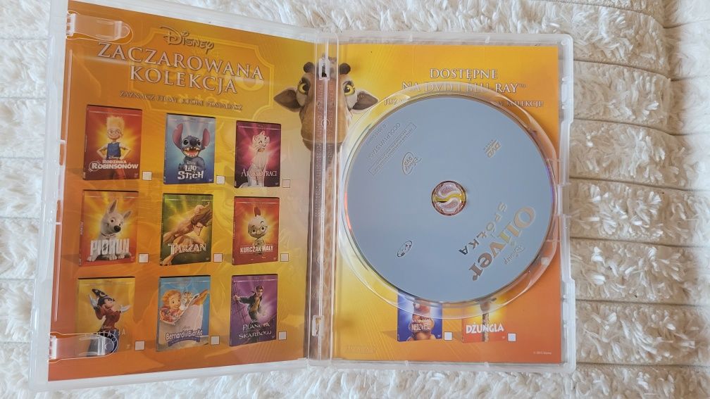 Oliver i spółka Disney DVD, płyta z bajką, płyta dla dzieci