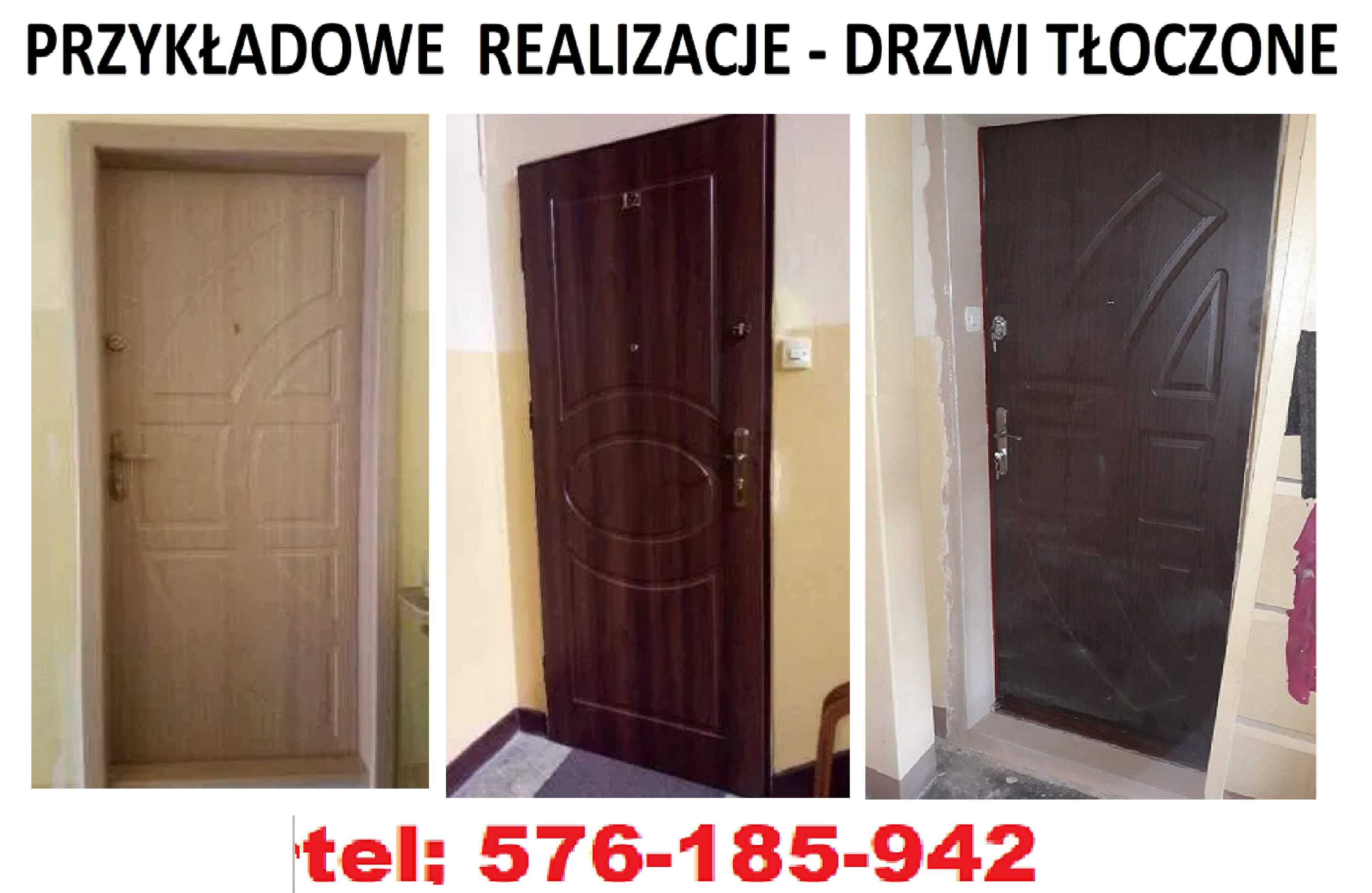 Drzwi z montażem. zewnętrzne-wejściowe, drewniane i metalowe