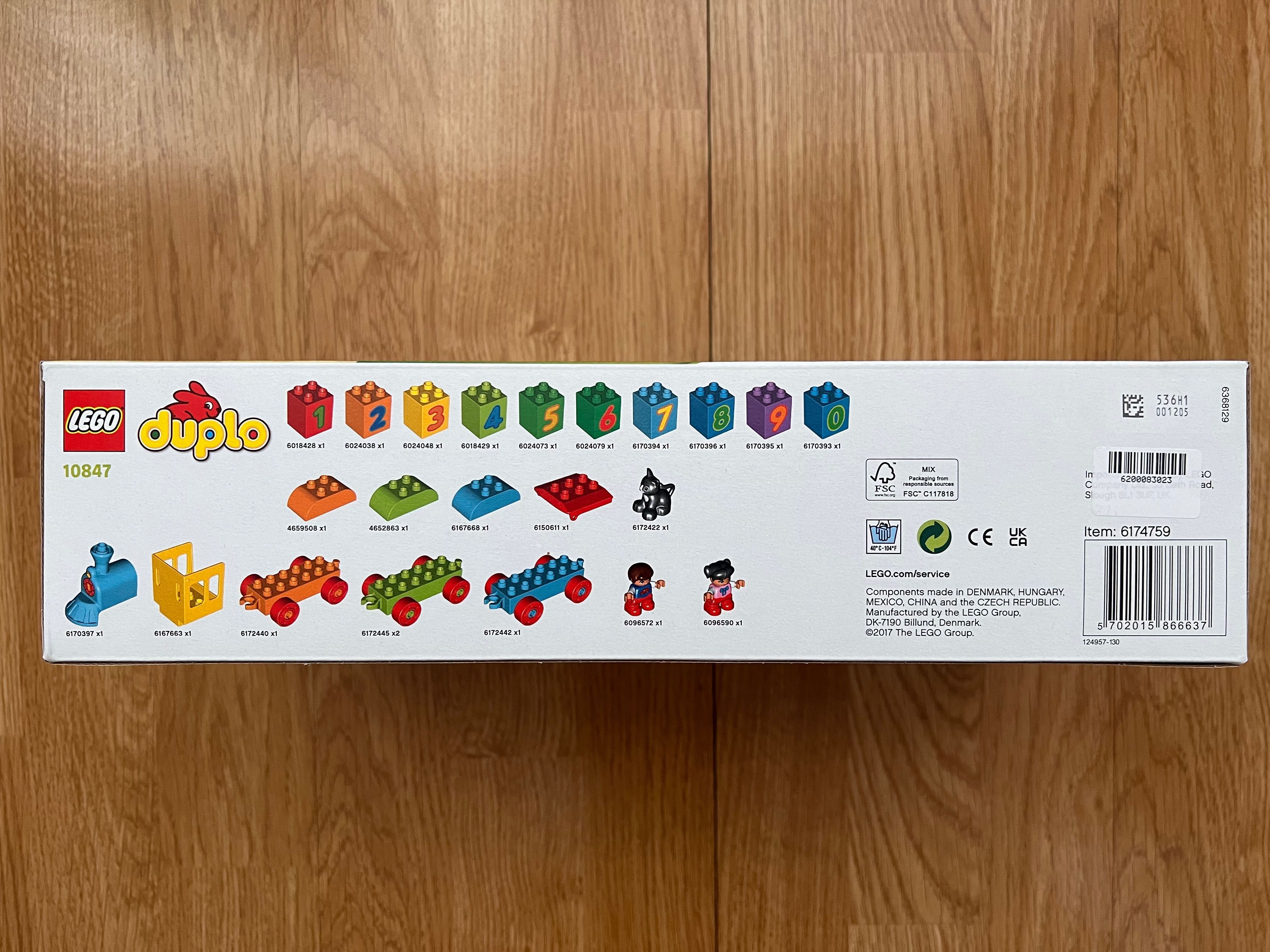 Klocki Lego Duplo Pociąg z Cyferkami 10847