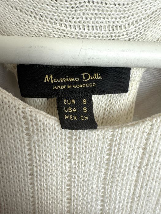 Sukienka lniana letnia Massimo Dutti