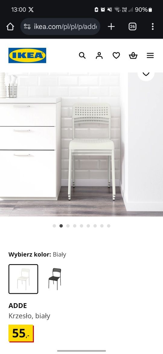 Krzesła ikea 2 szt.