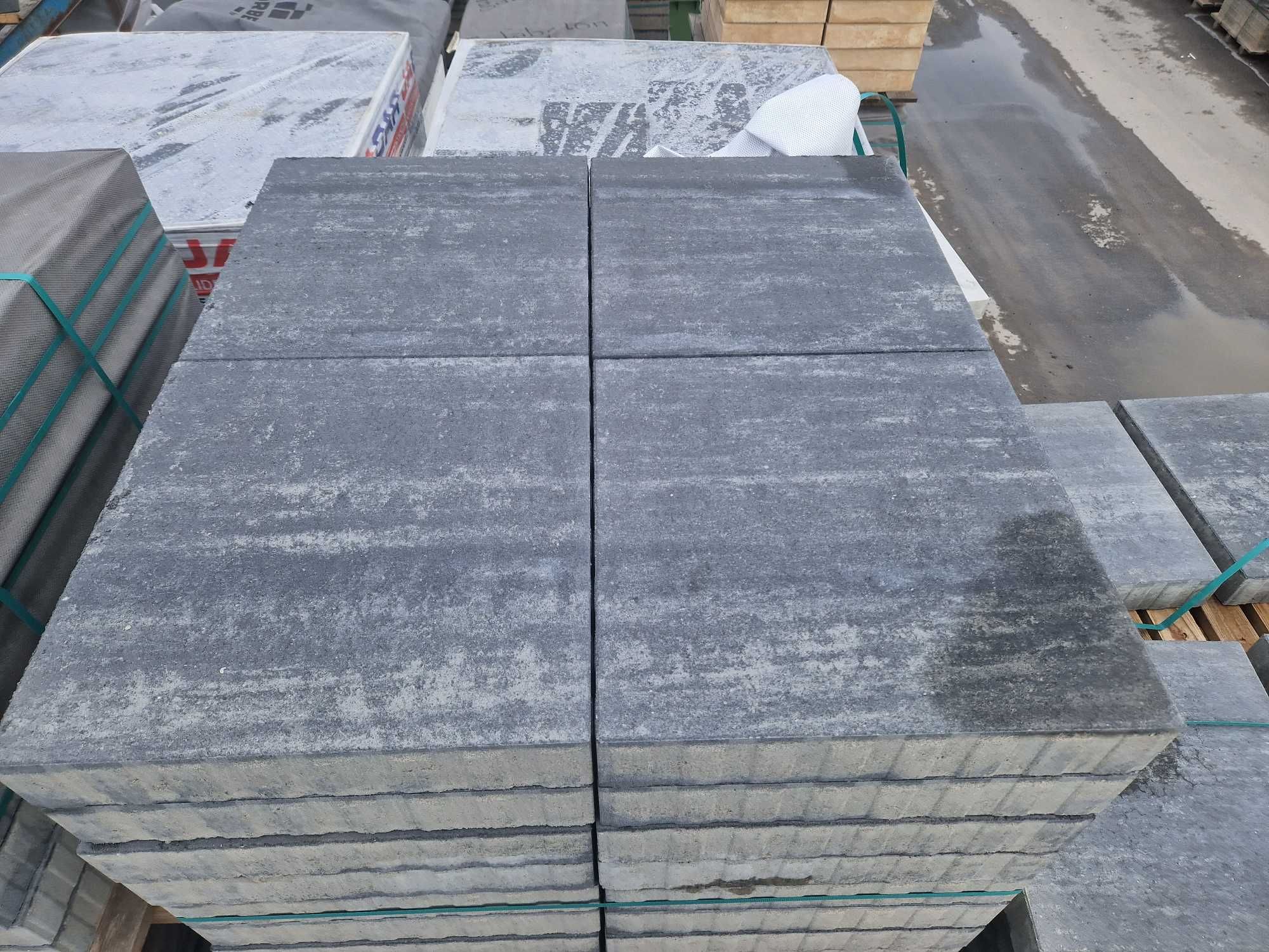 Płyta Tarasowa Venetto Kostka Brukowa 45x45 Black Shadow Promocja