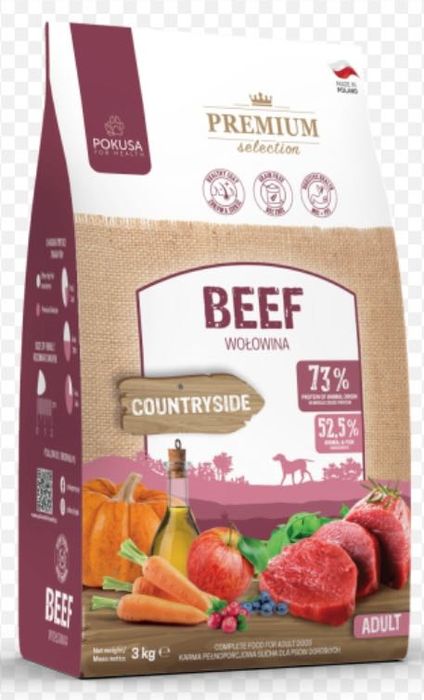 Pokusa Adult Beef 3 kg - karma hipoalergiczna z wołowiną
