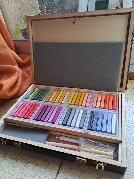 Pastéis a óleo 96 cores SAKURA