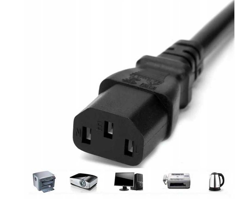 Kabel zasilający do komputera, monitora, drukarki, skanera 1,5m