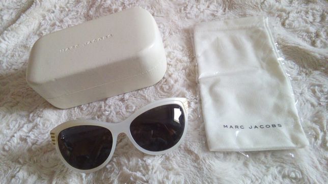 Marc by Marc Jacobs 100% oryginalne białe okulary przeciwsłoneczne