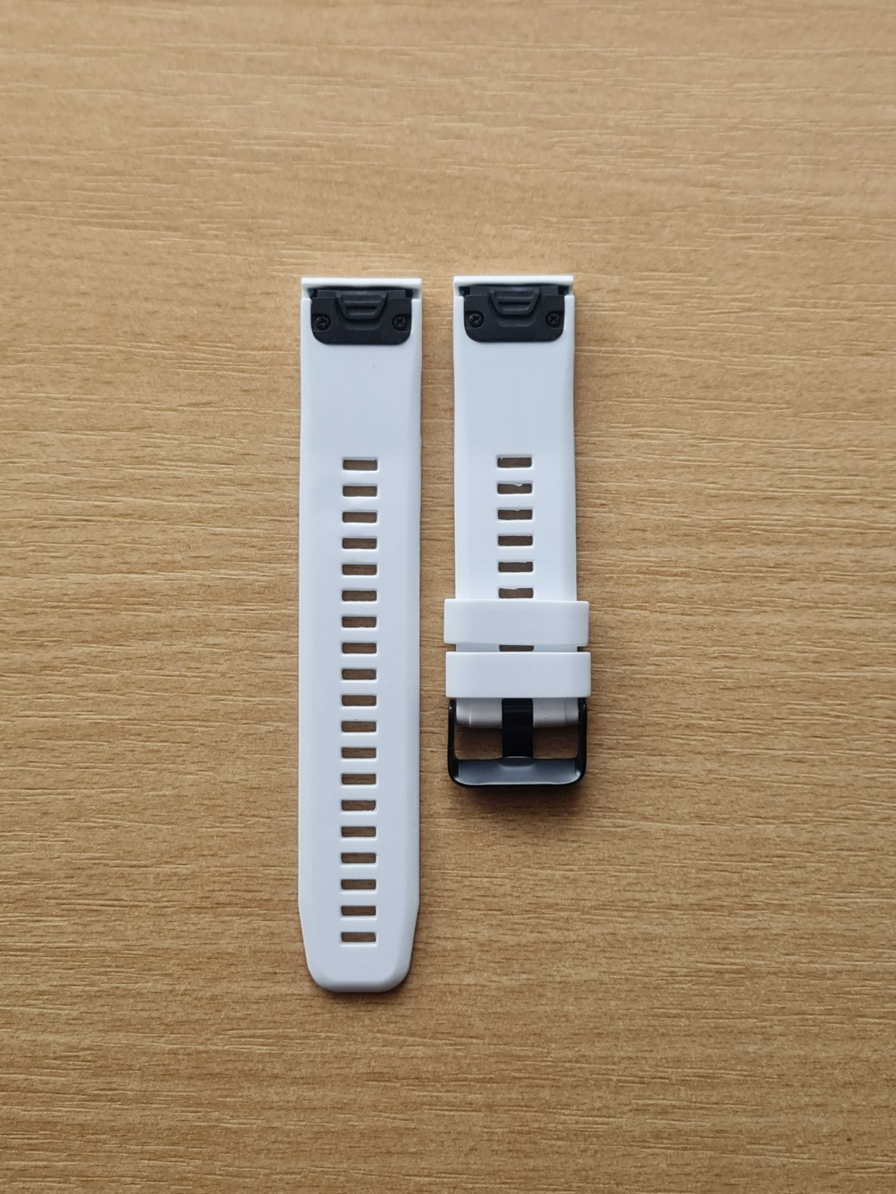 Biały pasek QuickFit 22 mm do zegarków Garmin