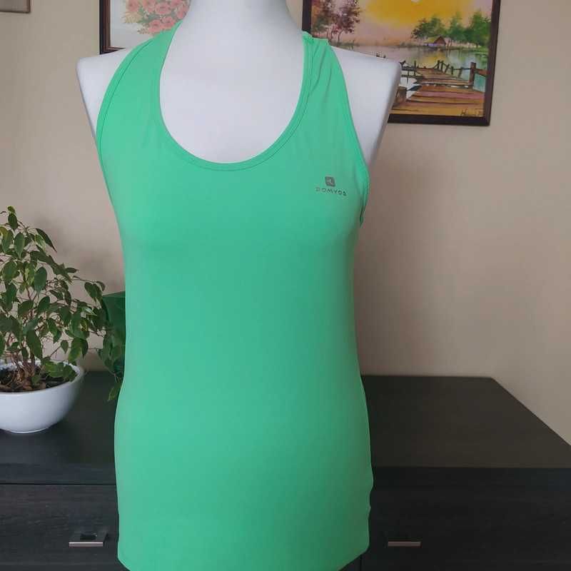 Koszulka sportowa podkoszulka T-shirt fitness kobieta zielona 40
