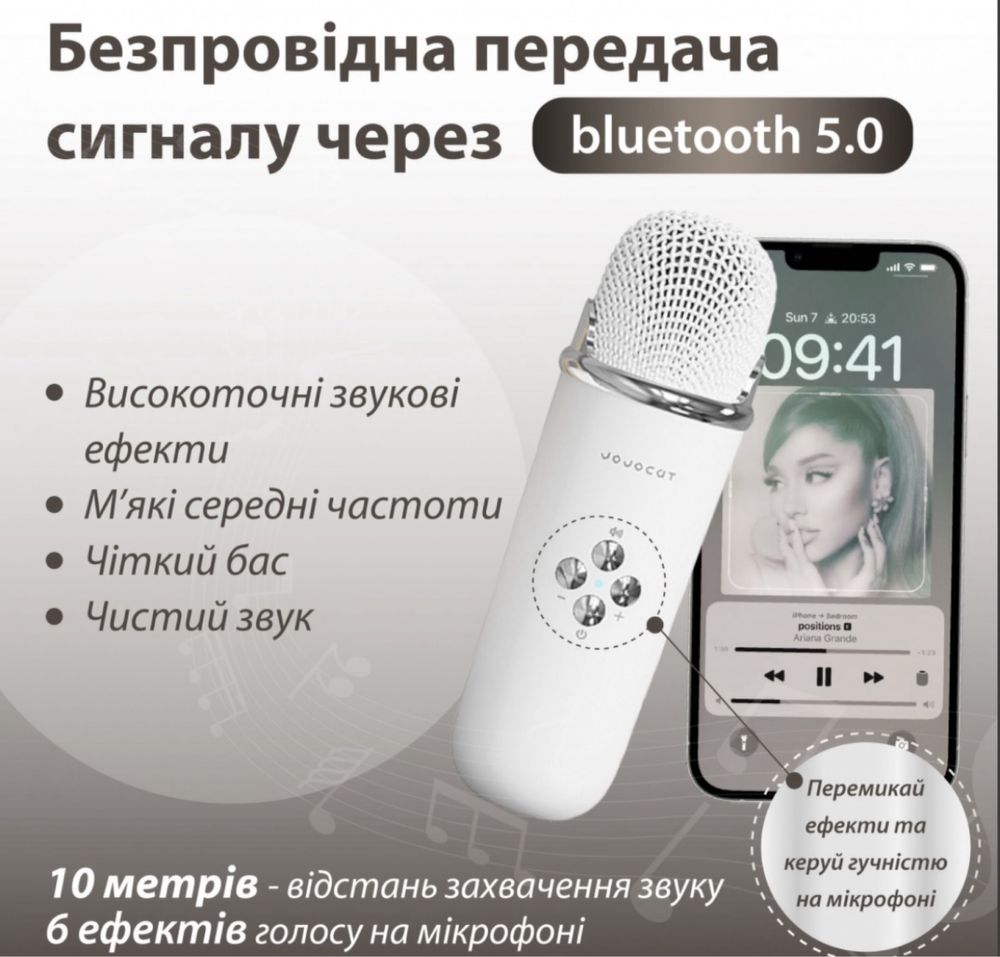 Міні караоке C20 PLUS, колонка bluetooth з мікрофоном