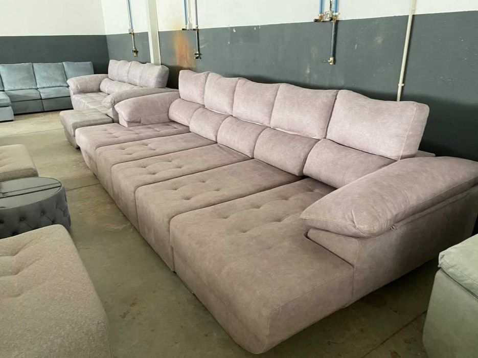 Sofá Chaise Longue Ref.ª Cairo - Fabricamos todas as medidas e cores