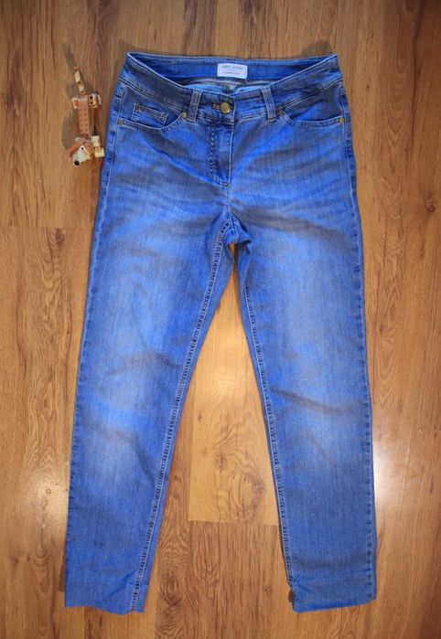Spodnie Gerry Weber r. 36R jeans damskie nieb długie bawełna