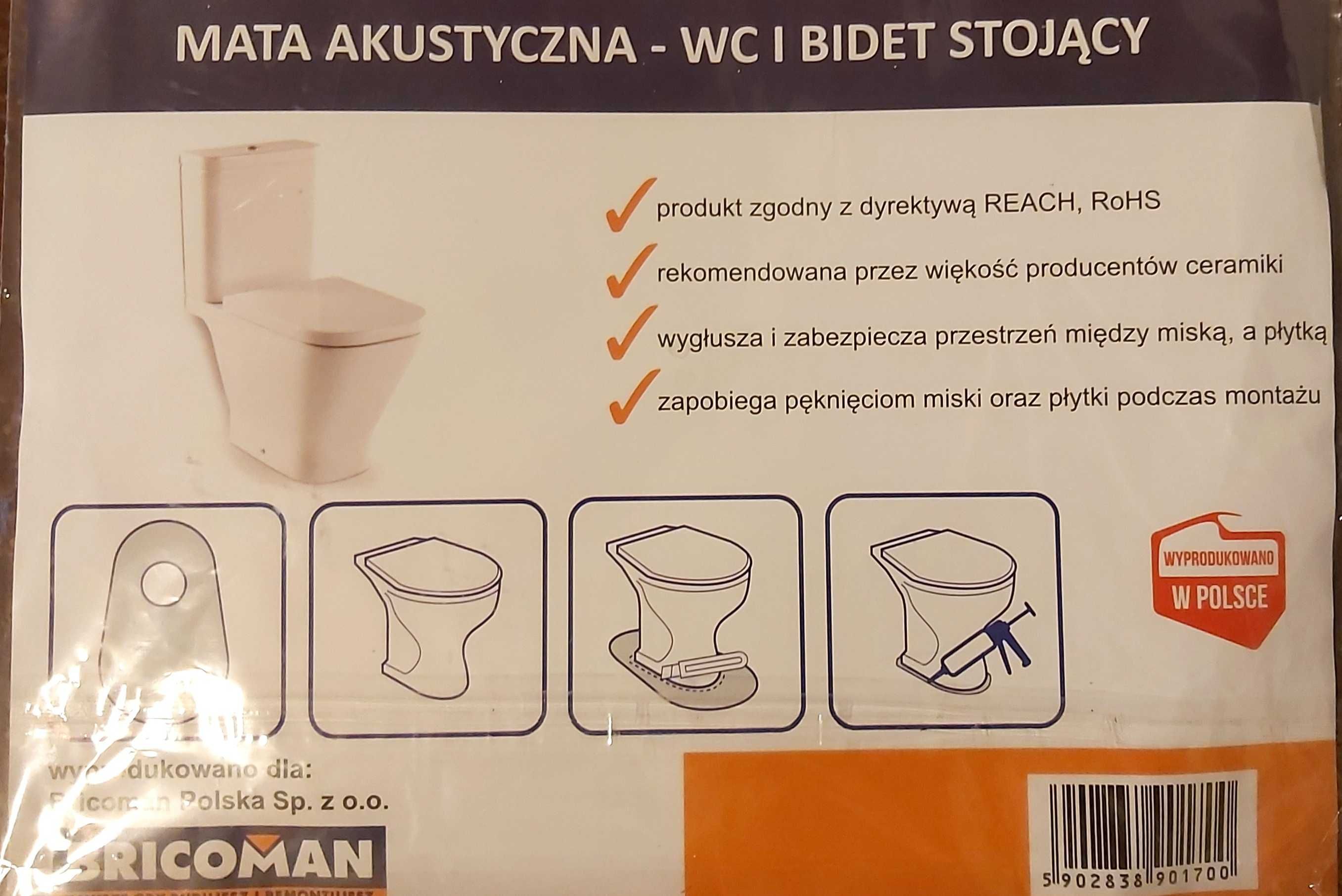 Mata pod sedes lub bidet stojący