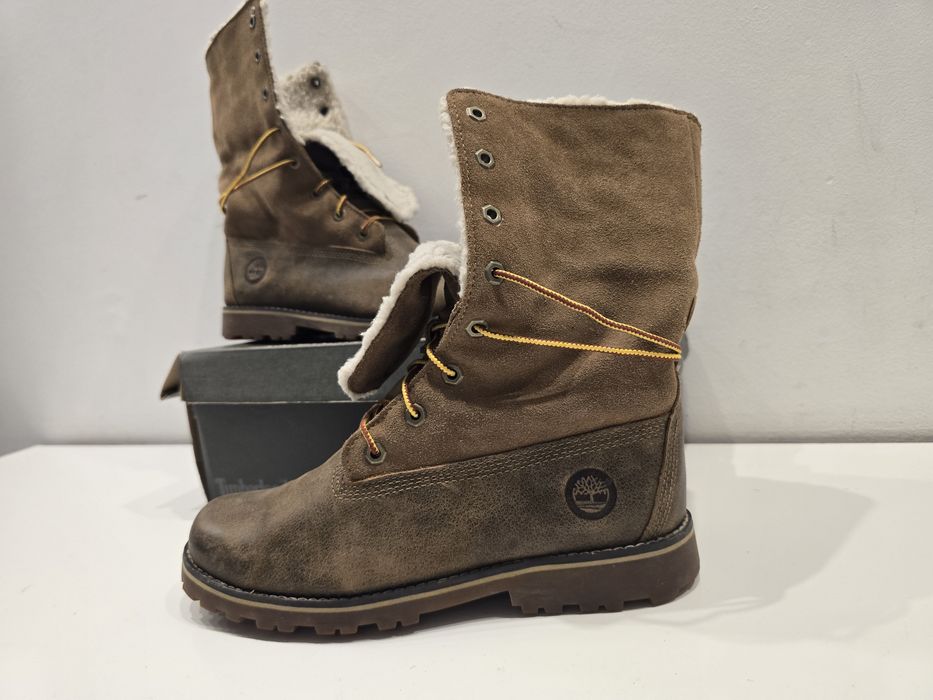 Oryginalne skórzane ocieplone Timberland najnowszy model Inch ShrlBoot
