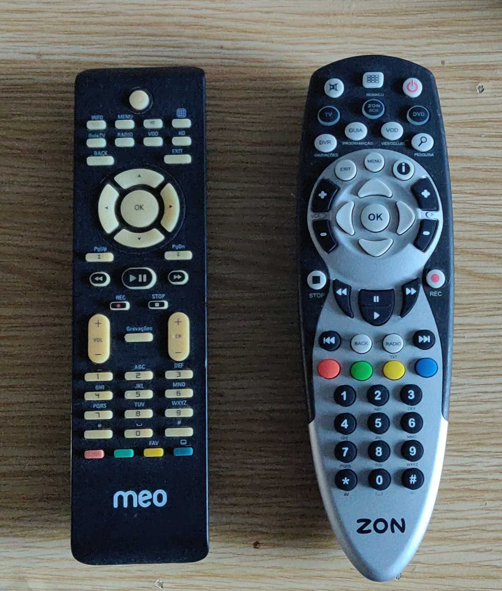 Comandos Box MEO e NOS  (Uma / Iris / Zon)