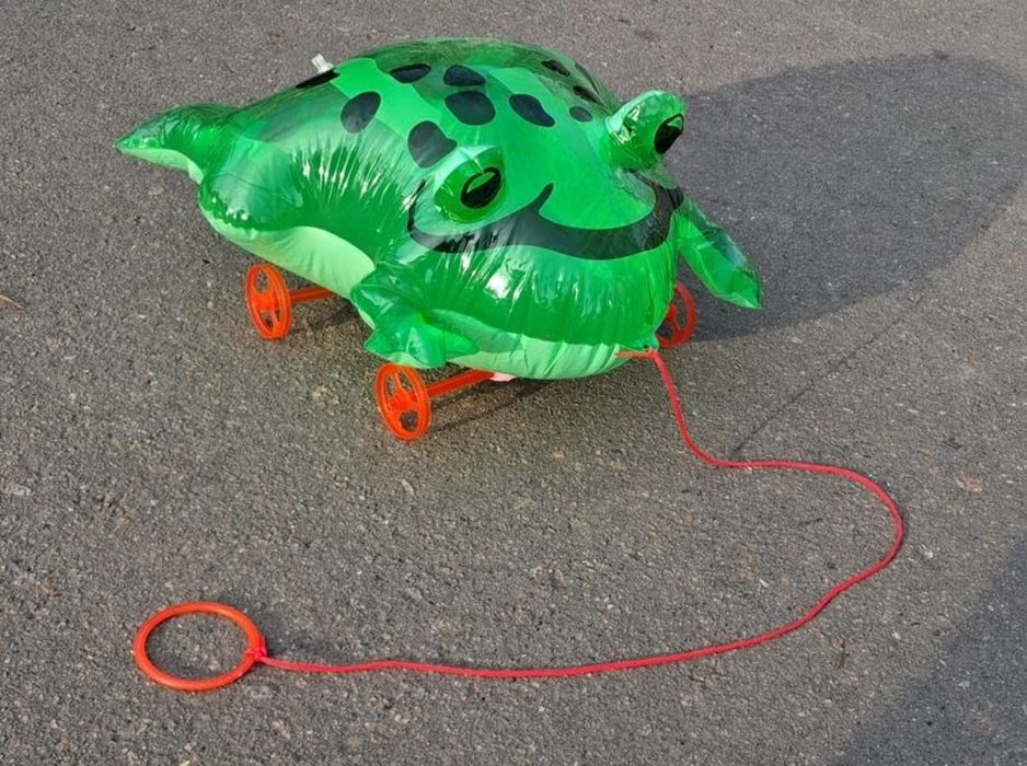 Надувные жабы,лебеди и черепахи