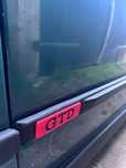 Emblematy w listwy GTD, GTI, VR6, R32 mk2