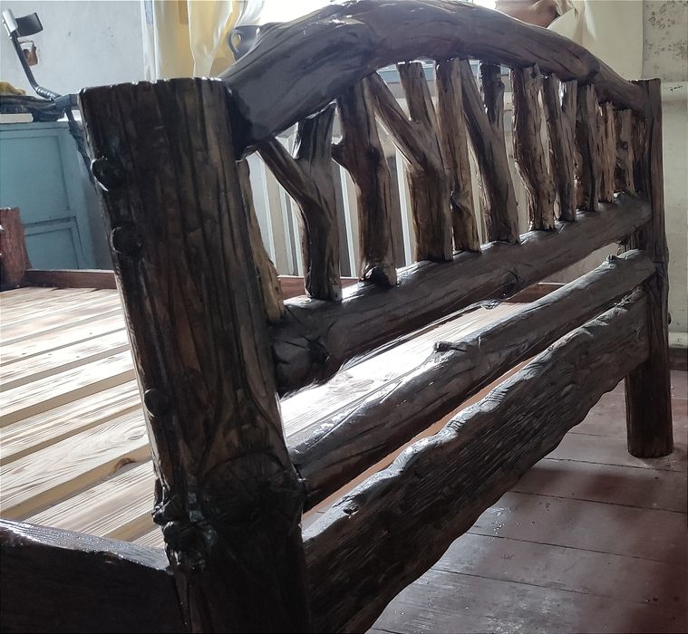 Ліжко дерев'яне двоспальне 200*125 см